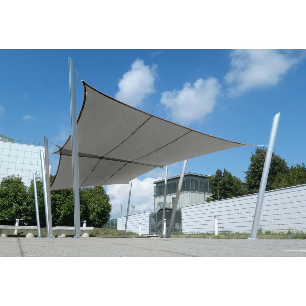 Voile d'ombrage ajourées triangulaire 5x5x5 cloud, easyshade