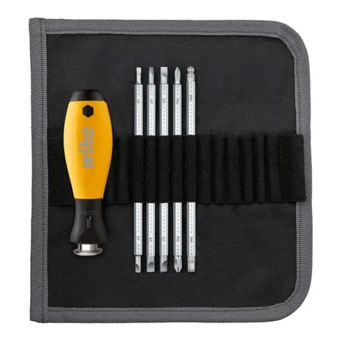 Wiha Jeu de tournevis avec lames interchangeables SYSTEM 6 ESD mélangé 6 pcs (31497)